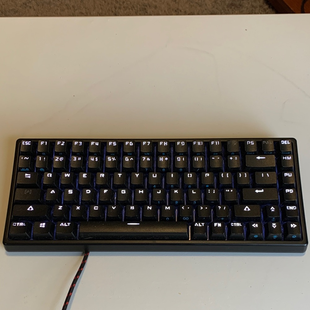 Compact Black Wired Keyboard
